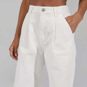 BDG urban outfitters white wide leg high waisted pant